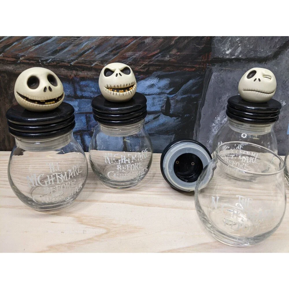 NECA Disney Nightmare Before Christmas Jack7s Head Storage Jars 5pcs Set